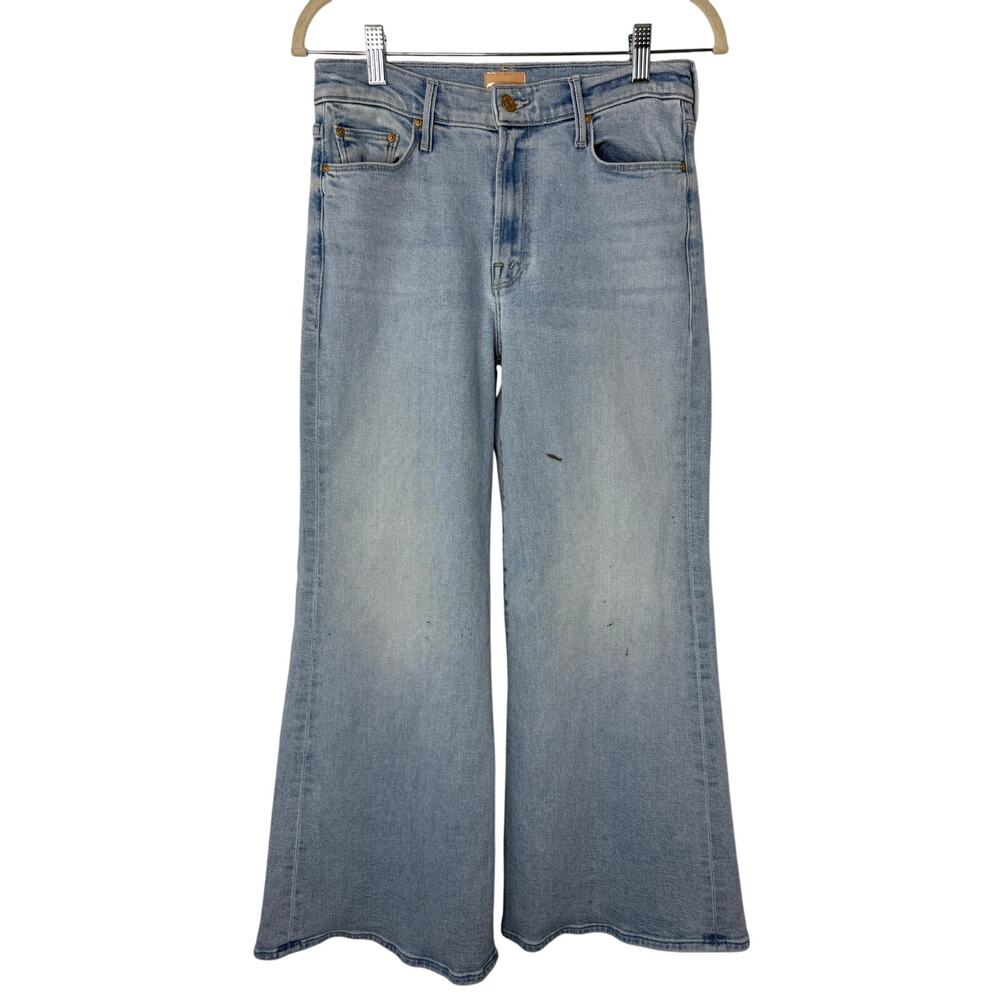 Mother The Twister Flood Jeans Light Wash Wide Leg Size 28 (marked)
